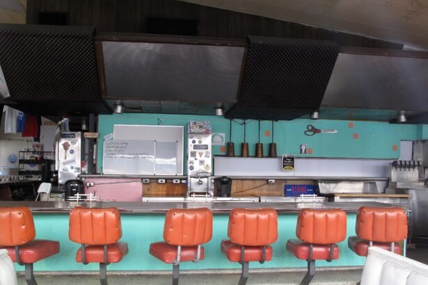 Interior de una cafetería