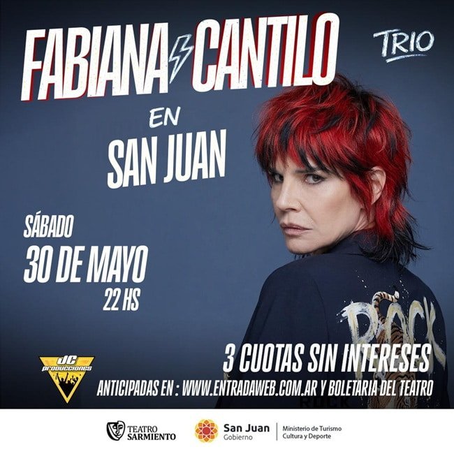 Fabiana Cantilo en San Juan