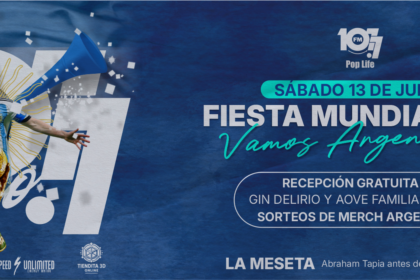 Fiesta Mundialista en San Juan: noche 80, 90 y 2000 en La Meseta