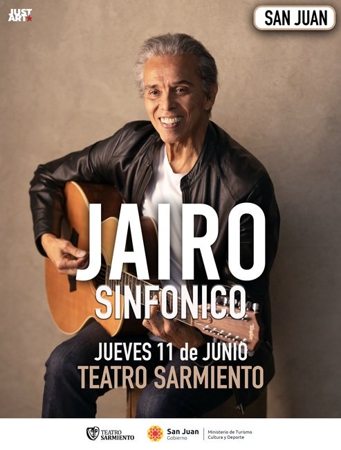 Jairo Sinfónico en San Juan: 11 de junio en Teatro Sarmiento