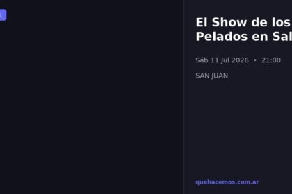 El Show de los Pelados en Sala Z: recital para el sábado 11 de julio