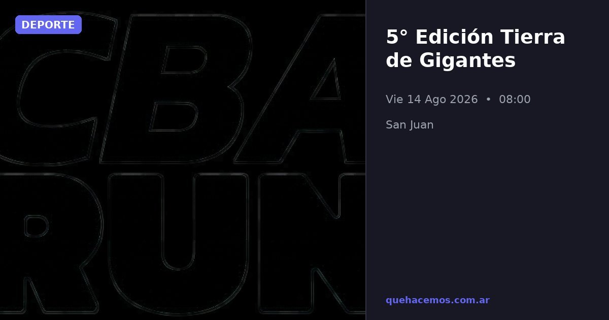 Tierra de Gigantes Trail: distancias y fecha de la quinta edición