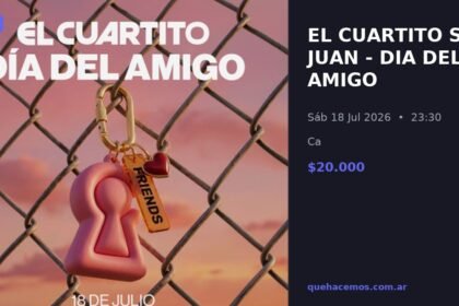 El Cuartito San Juan prepara fiesta de Día del Amigo el 18 de julio