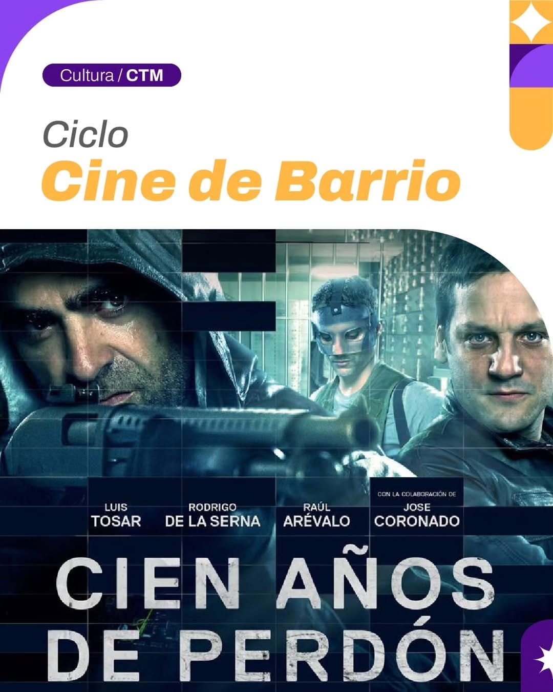 Cine de Barrio en San Juan: función gratis de Cien años de perdón este martes