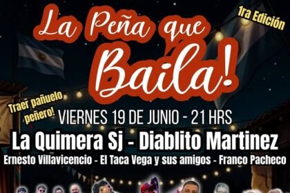 La Peña que Baila en San Juan: folklore, cantina y música en vivo el 19 de junio