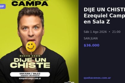 Ezequiel Campa trae Dije un Chiste a Sala Z en agosto