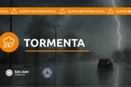 Alerta meteorológica en San Juan: Tormenta y Nevada pronosticadas