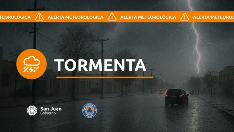 Alerta meteorológica en San Juan: Tormenta y Nevada pronosticadas