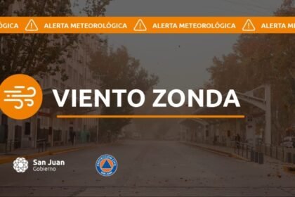 Alerta meteorológica en San Juan: Viento Zonda activo