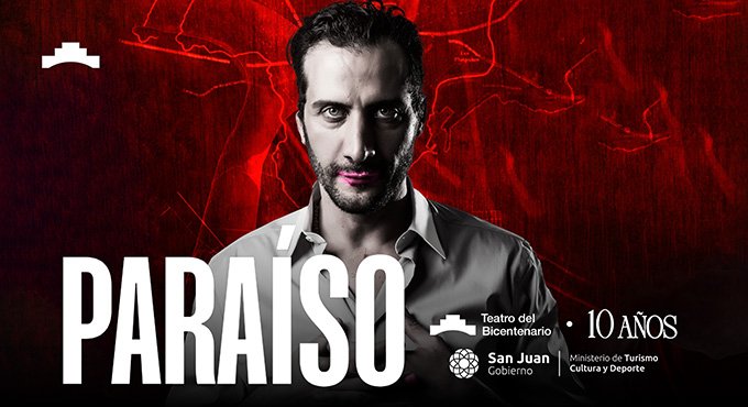 Luciano Cáceres protagoniza Paraíso en el Teatro del Bicentenario
