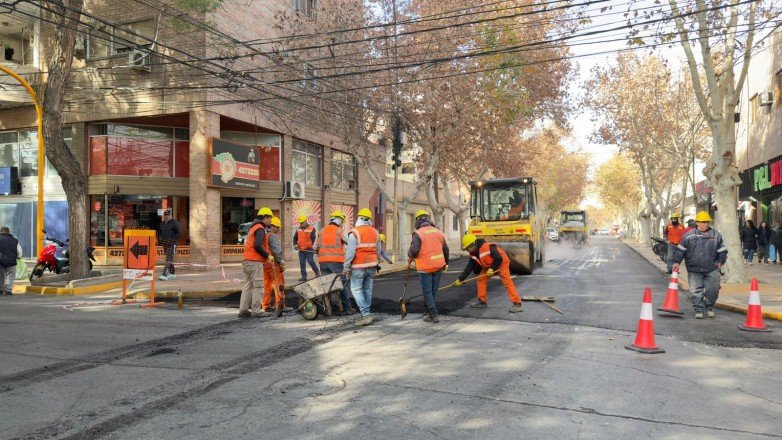 Pavimentación del microcentro: avances en obras de Capital San Juan
