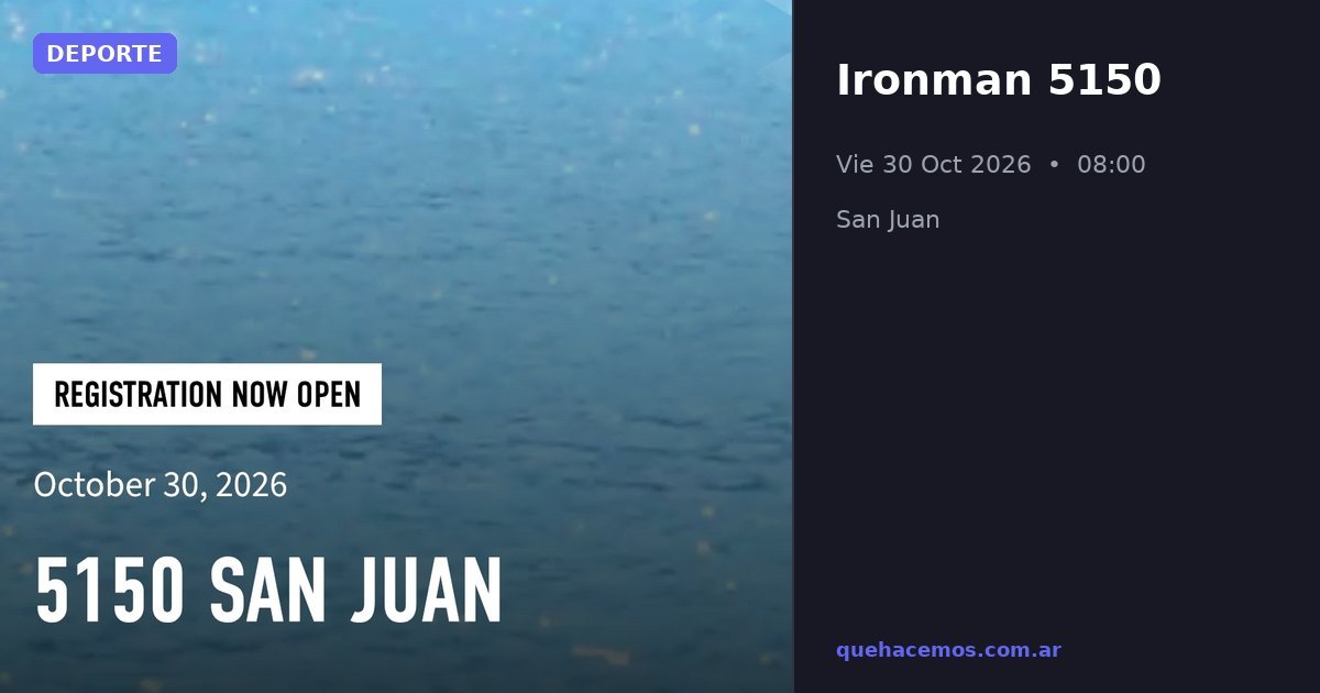 Ironman 5150 en San Juan