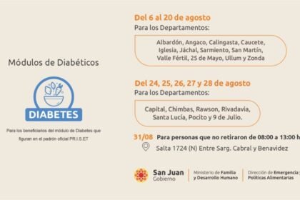 Comienza la entrega de módulos alimentarios para diabéticos en San Juan