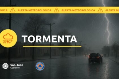 Alerta meteorológica en San Juan: Tormenta y Nevada prevista