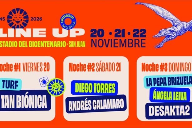 La FNS 2026 en San Juan: tres noches de rock y cuarteto en el escenario